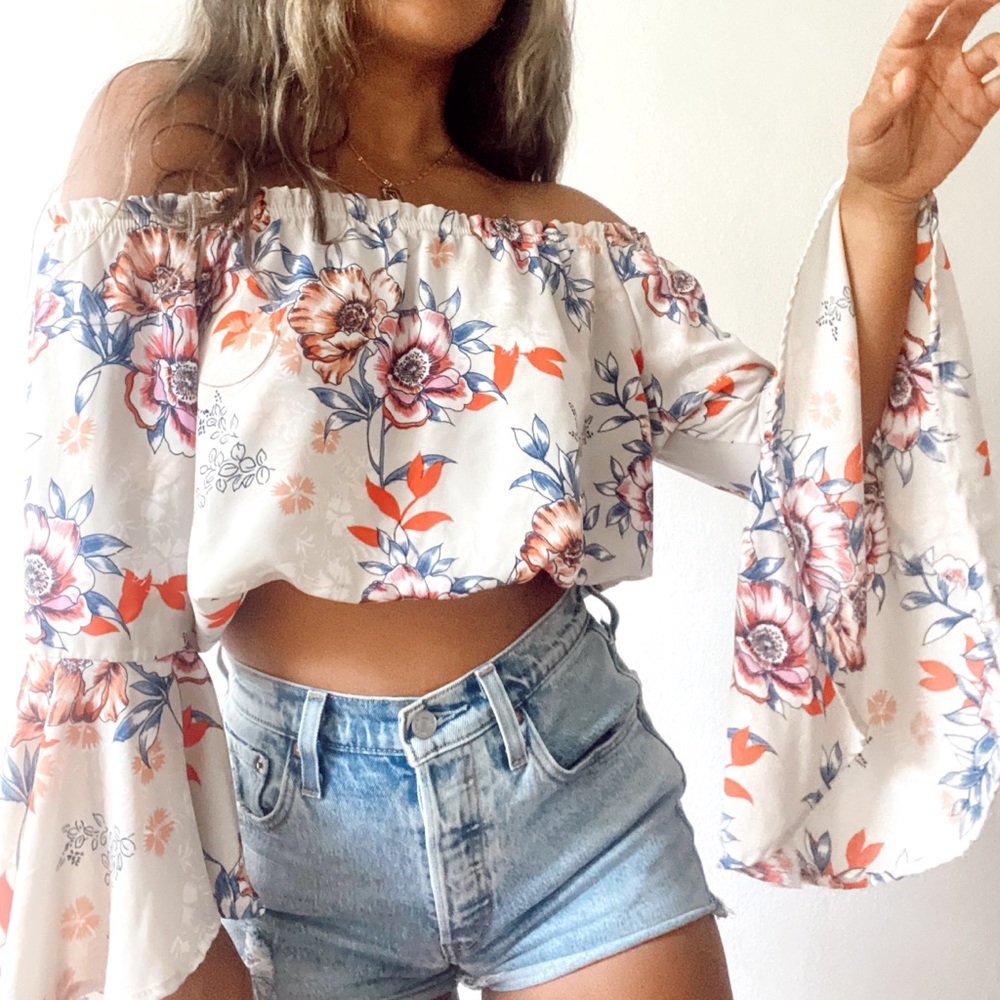 Long Sleeve Floral Top